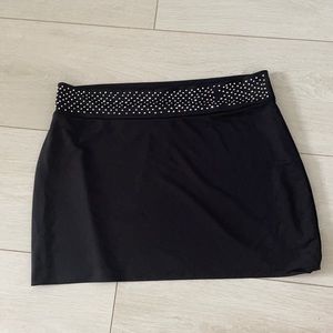Black mini skirt